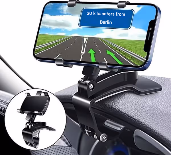 360 degree car phone holder &mdash; smart convenience